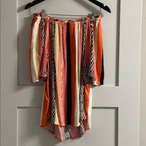 Gap tropical striped top - size small
